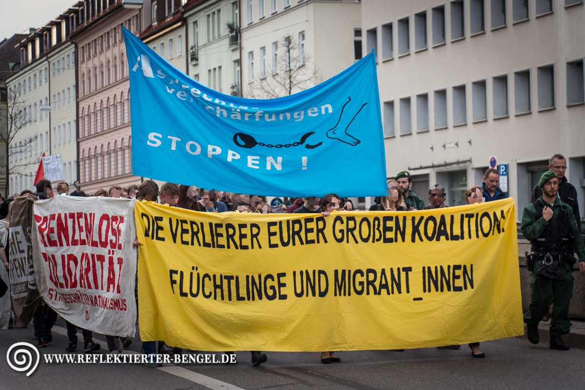 Demonstrationszug auf dem Altstadtring