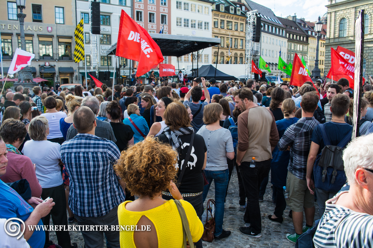 27.07.15 München - Kundegbung Platz da! Mia san ned nur mia