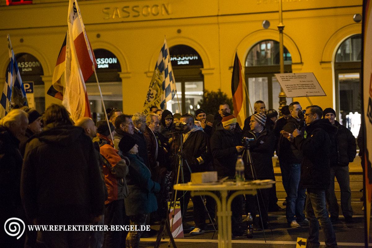 Pegida München Kundgebung am Odeonsplatz
