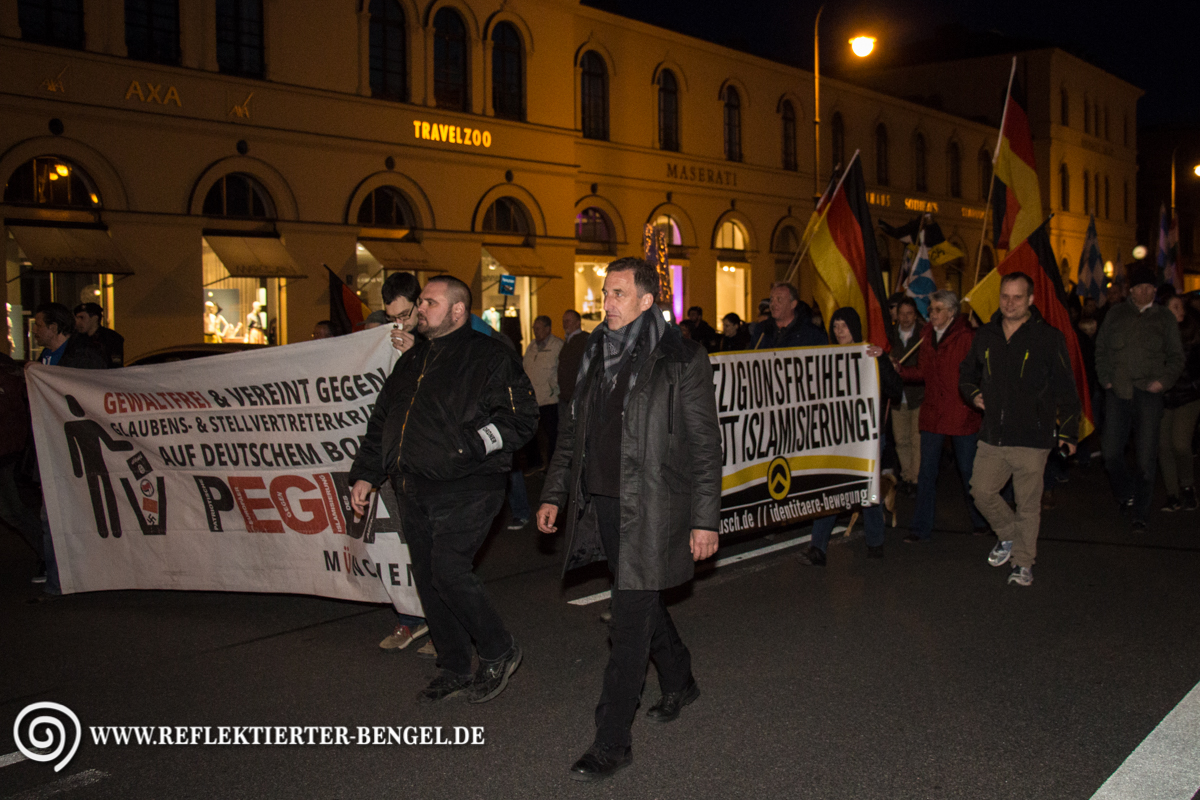 28.03.16 München - Pegida München, Heinz Meyer, Stefan S.