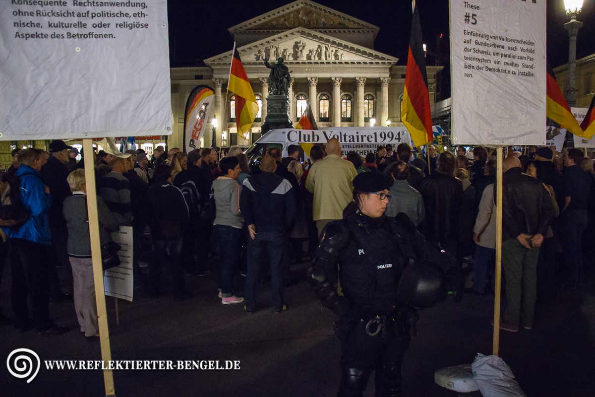 Pegida München Kundgebung am Max-Joseph-Platz