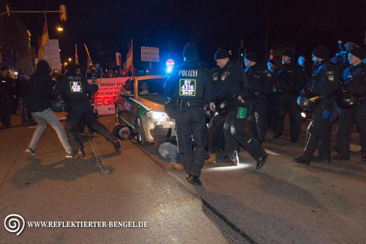 Gegendemonstranten Pegida München