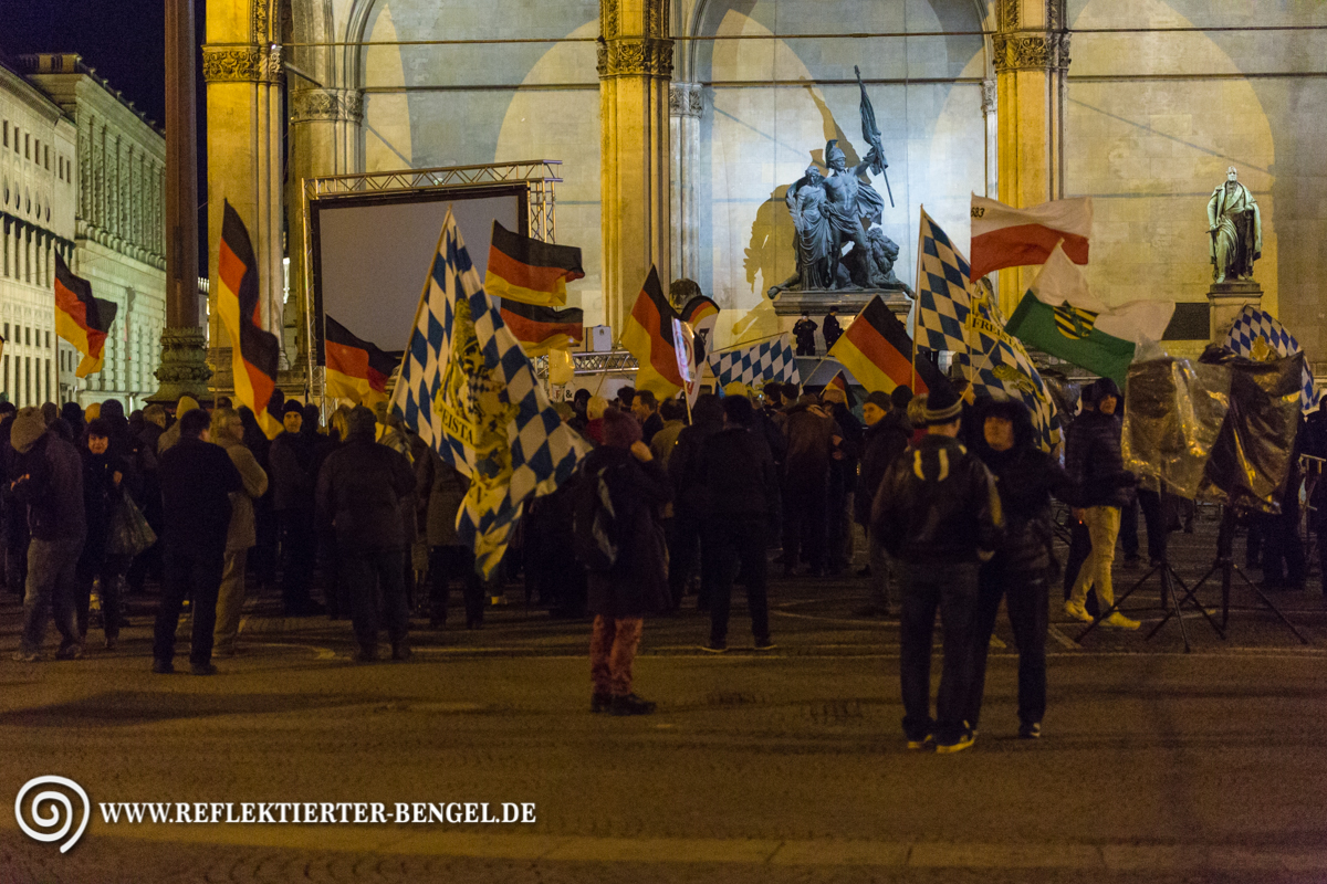 Pegida München demonstrierte erneut vor der Feldherrnhalle