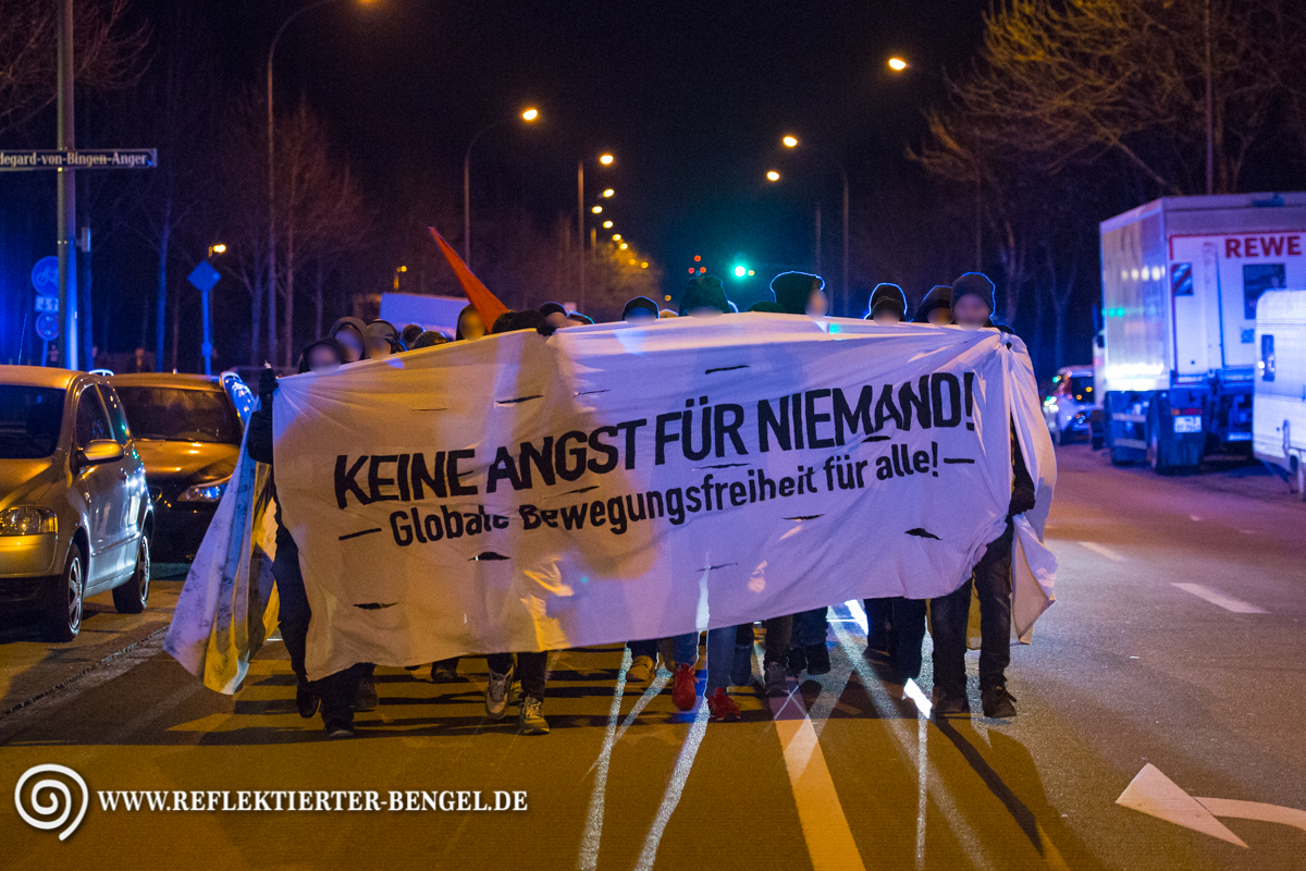 06.03.16 München - Spontandemonstration in Milbertshofen