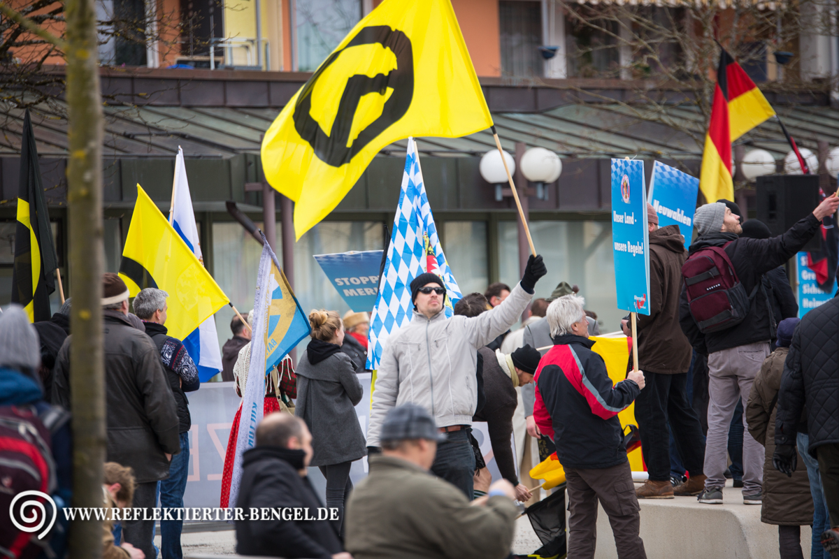 12.03.16 Geretsried - AfD Kundgebung, Identitären Bewegung