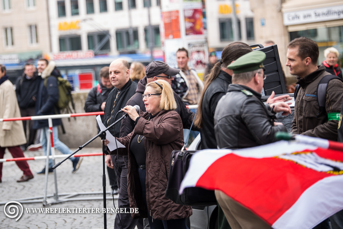 09.04.16 - München NPD Kundgebung, Renate Werlberger