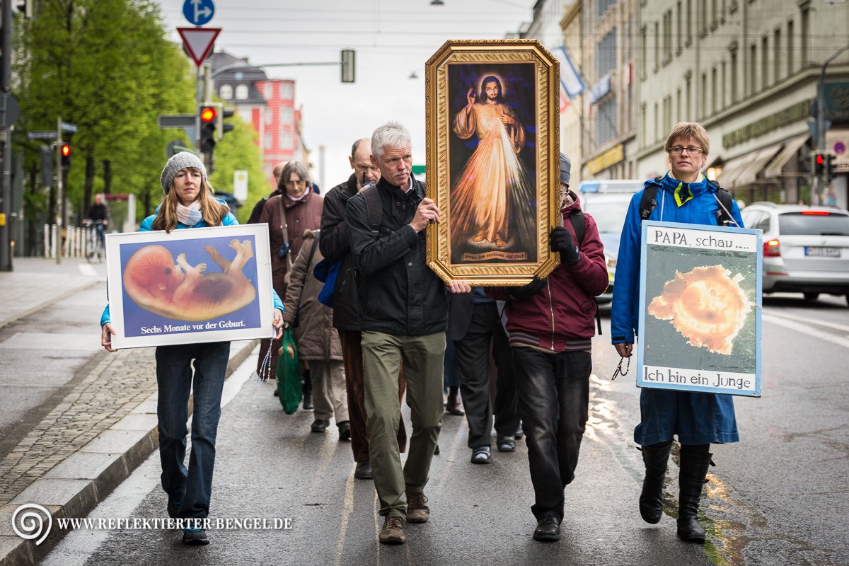 25.04.17 München - Prozession christlich fundamentalistischer Lebensschützer*innen