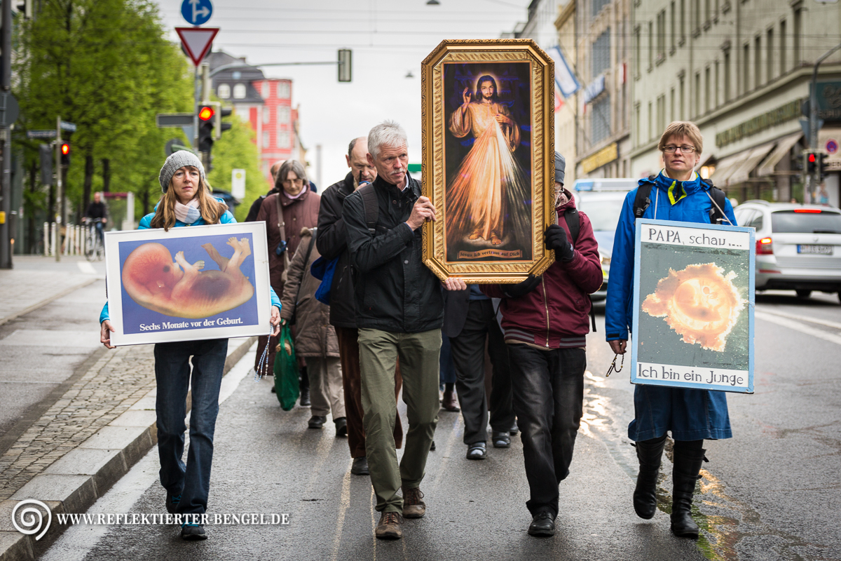 25.04.17 München - Prozession christlich fundamentalistischer Lebensschützer*innen